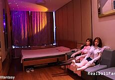 Pov you enter sex doll brothel fucking real doll first time ever