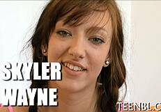 imagine this crazy teen slut making that huge 10-pounder finally submit to her wild pov blowjob