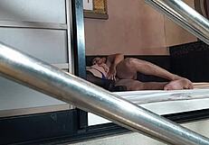 Hidden cam catches fat whore wife bareback creampied by stepbrother's cock in miniskirt