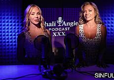 sensual ffm threesome starts in mind ends on ass with juicy licks and tight pussy