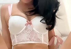 Horny American College Coed Squirts Hard in Solo Toy Webcam Orgasm