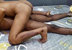 EBONY PRINCESS BANGS HUGE BLACK COCKS IN WILD GROUP DOUBLE PENETRATION ORGY!