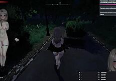 Anime Exhibitionist Teen Flashes Big Tits Secretly