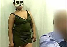 latina slut in tight dress preps for livestream shaking big ass