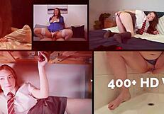 naughty british teen flashes big natural tits then strokes stranger's cock at train station