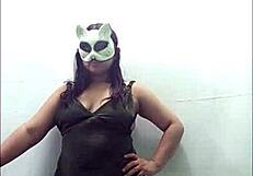 latina slut in tight dress preps for livestream shaking big ass