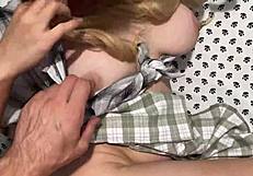 hey watch stepdad rail blonde stepsis on creaky bed pov