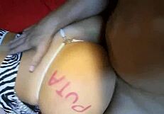 watch this huge ass wife scream through massive orgasm