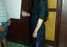 Maid Catches Servant Jerking to Dress Change Then Fucks Pussy