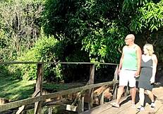 Fucking HARD Behind Trees with Monster BBC in Public Park