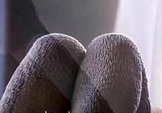 Emma Mae Fingers Shaved Pussy in Heels to Intense Orgasm