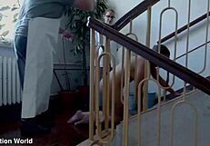 submissive lazy cleaning slut endures rough bdsm spanking humiliation and wet ass training