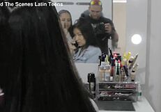 Can Alexa Lewis and Mila Garcia handle double monster cocks backstage? Slutty gaping