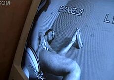 Alexa Jordan Sucks Monster Cock Through Gloryhole in Toilet Wall