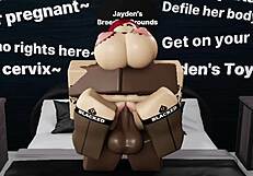 nasty thick redhead gets railed hard by big black cock