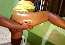 Curvy Masseuse Pounds Fat Ass Bent Over Doggystyle