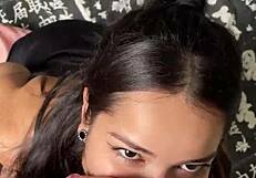 Wanna Watch This Cute Submissive GF Gagging on Huge Cock Deepthroat?