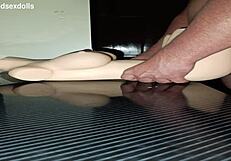 wanna see sally bent over desk for quick creampie fuck doll style?