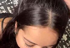 Wanna Watch This Cute Submissive GF Gagging on Huge Cock Deepthroat?