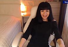 tamarra roman strips lingerie teases perky nipples clit vibing