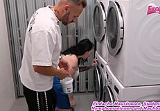 Pummelige German BBW Milf Fucked Homemade Kitchen Facial Cumshot Glasses