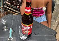 first time on the bar show she rides thick cock grandpa