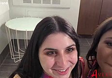 i can't stop gagging on donte's cock while kaitlyn fists my gaping ass in messy rough 3some creampie