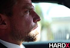 blonde in lingerie rides boyfriend's monster cock deep