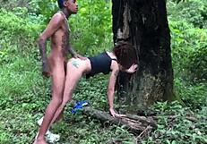 he called me for fruit but ate my pussy in forest