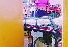 desi housewife sneaks passionate fucking session with storekeeper amid telugu dirty talk temptations