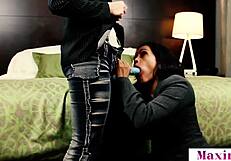 Slim Redhead Lily Cade Strapons Asian BBW Maxine X