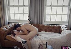 my passionate cowgirl ride ends in explosive creampie orgasm