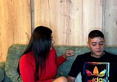 mi vecina colombiana teen me sorprende gym cum outdoor