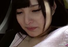 Petite Japanese Teen 18+ Seduces Old Man Into Her First Cum-Guzzling POV Blowjob!