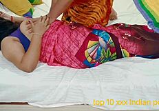 desi bhabhi with big boobs gets hard fucked outdoors by young neighbor