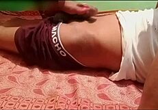 i swear this arab mommy's footjob on those cocks was insane outdoors