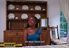 yo that tight ebony teen pussy gets stretched by huge american cock interracial