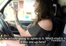 tattooed cab driver... i couldn't help banging her right on the bonnet in the backseat...