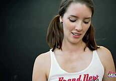 Starshine rims and sucks cock deep before getting pounded hard, doesn't she crave every drop of cum in her mouth?