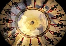 This vintage art shows hairy beaver