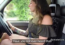 tattooed cab driver... i couldn't help banging her right on the bonnet in the backseat...