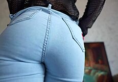 My perfect ass in jeans facesit POV