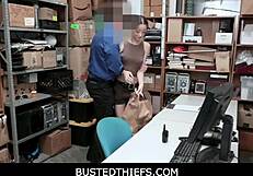 scarlett bloom's SHOPLIFTING bust leads to office STRIP search and fuck