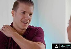 wanna see this lucky dude get nuru massage from hot milf and her stepbae sucking cock?