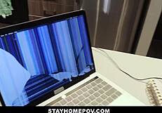 Pranking FAT ASS STEPSISTER Leads to Hardcore Quarantine FUCKING and Bubble Butt Pounding