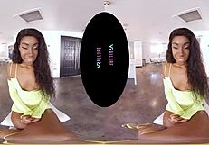 Amari rides pov cowgirl on big black cock while playing games in vrallure