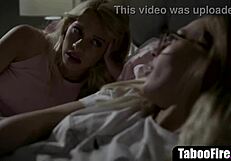 hey those sleazy parents are totally banging the teen stepdaughter's hot bff in wild taboo threesome