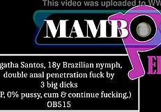 agatha santos 18yo brazilian nympho takes double anal from three monster cocks