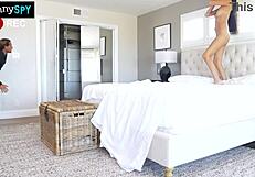 will angel lover turn fuck doll bending over for big cock creampie to keep babysitting?