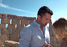 Aylin Tattoo bends for outdoor anal ass to mouth banging